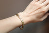 Solid Vintage Italian Gold Herringbone Bracelet dunia simunovic jewelry