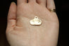 Solid Gold Boobies Charm Amulet dunia simunovic jewelry