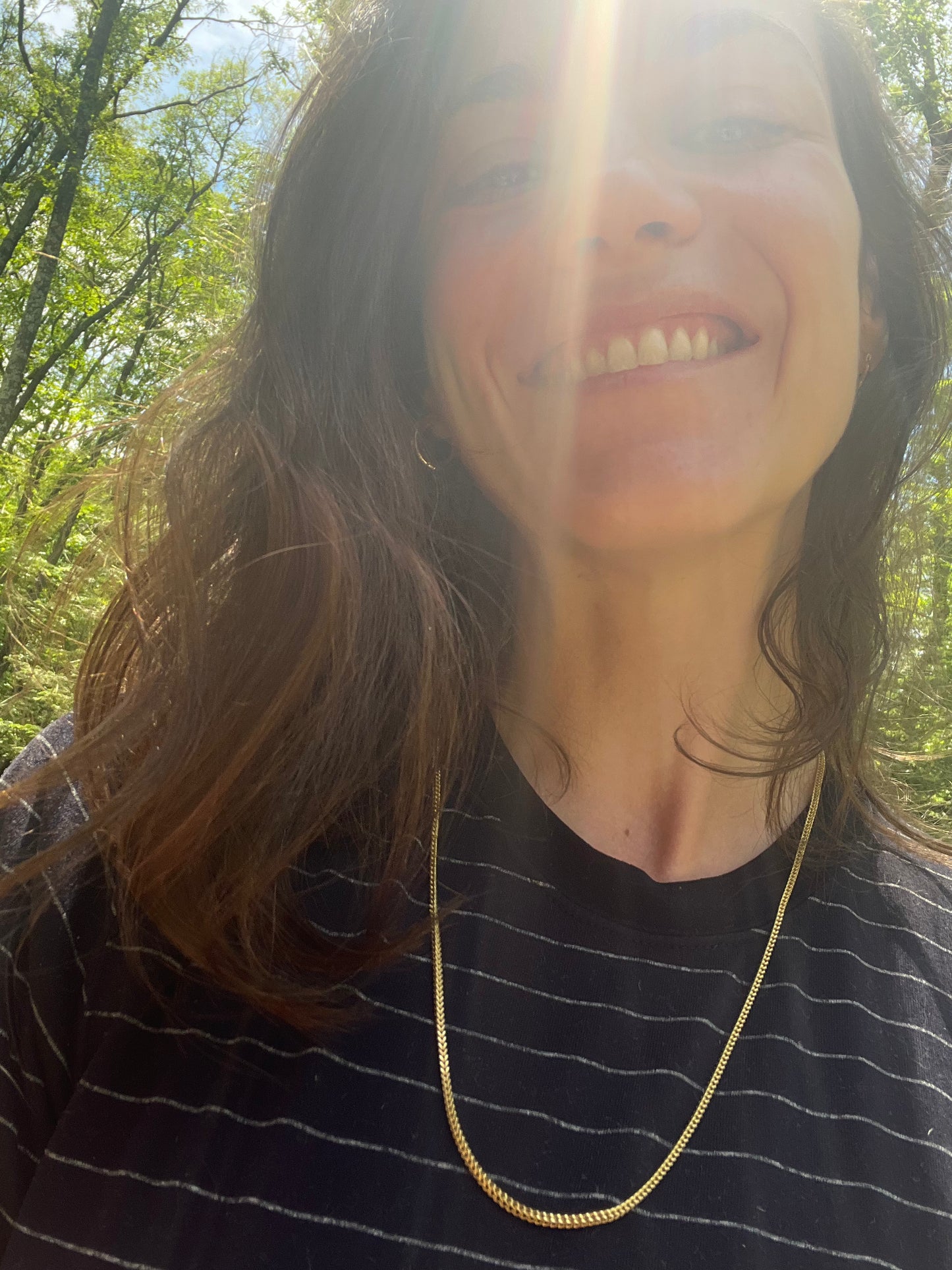 Vintage 10k Solid Gold almost 24" Foxtail Chain