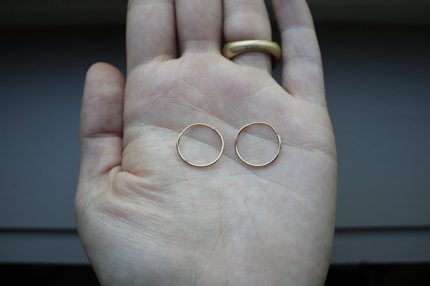 Everyday Infinity Gold Endless Hoops (15mm)