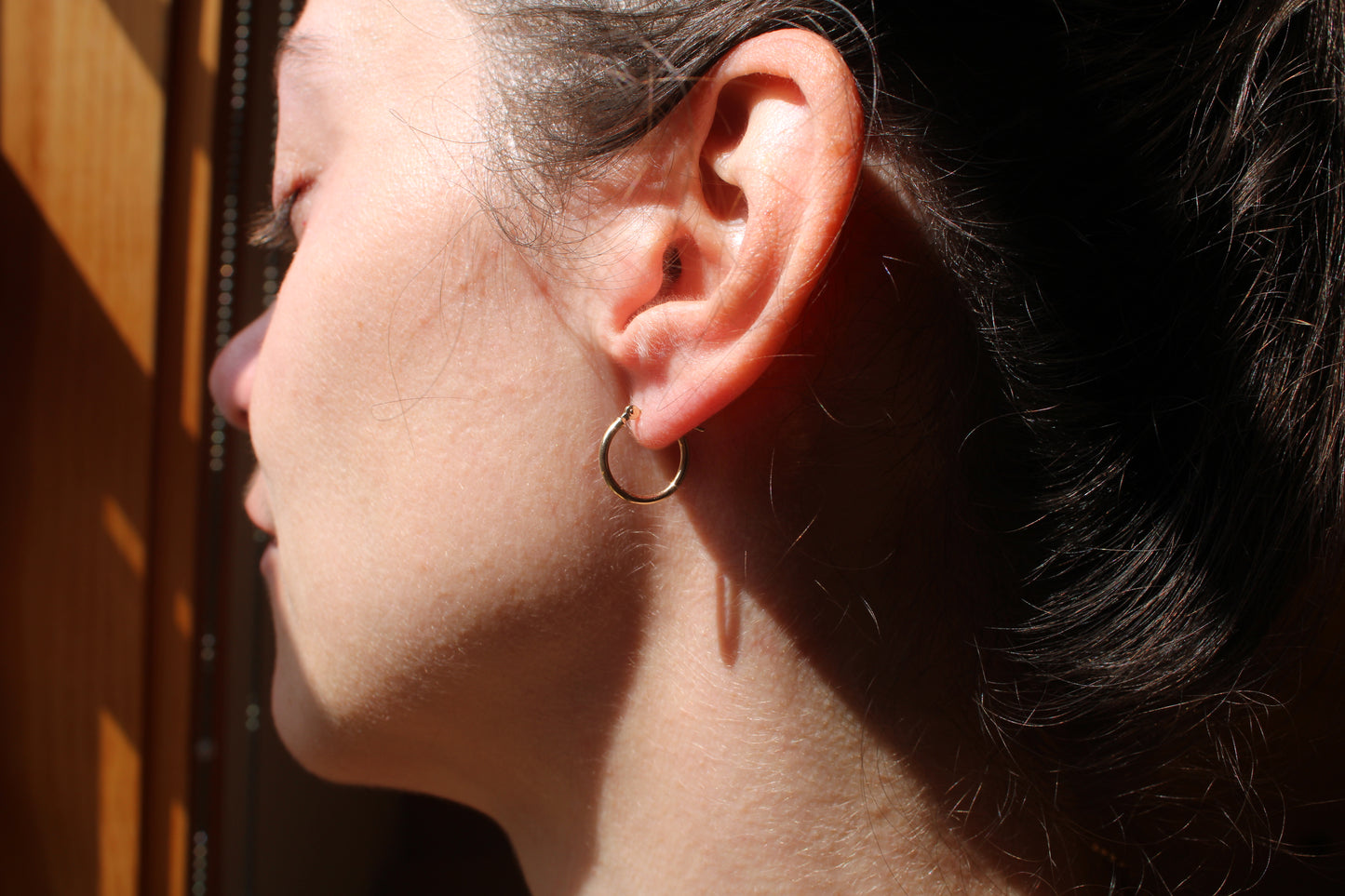 10k Gold 14mm Everyday Gold Huggie Hoops (set)