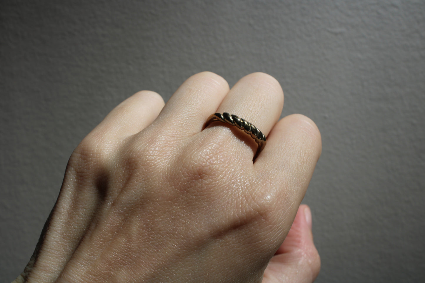 Everyday Solid Sterling Silver Croissant Stacking Ring