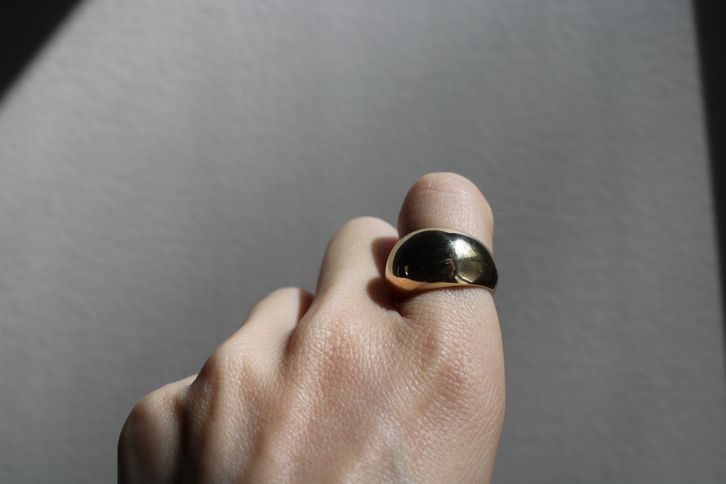 Solid Gold Mega Dome Ring