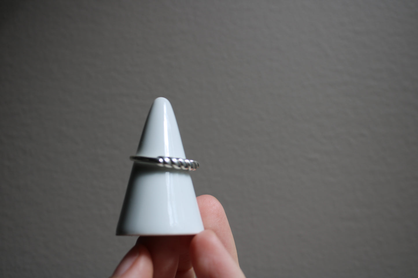 Everyday Solid Sterling Silver Croissant Stacking Ring