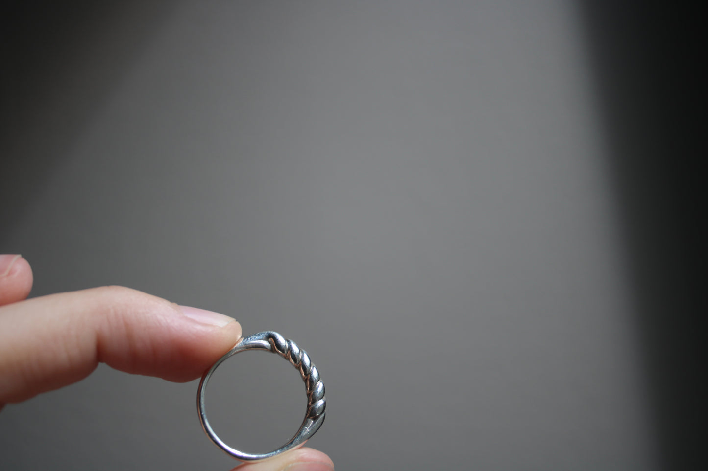 Everyday Solid Sterling Silver Croissant Stacking Ring