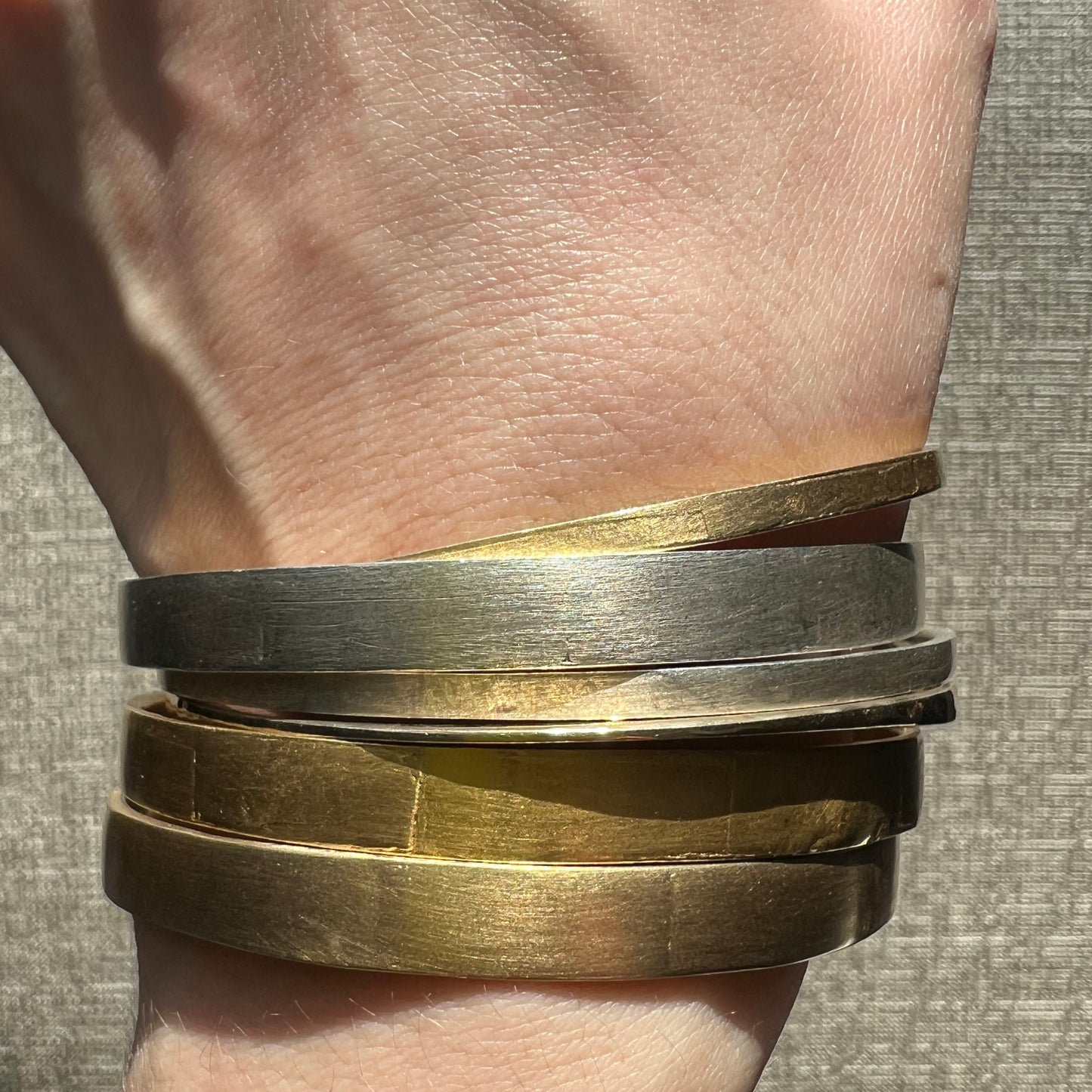 Thick Solid Gold Bangle
