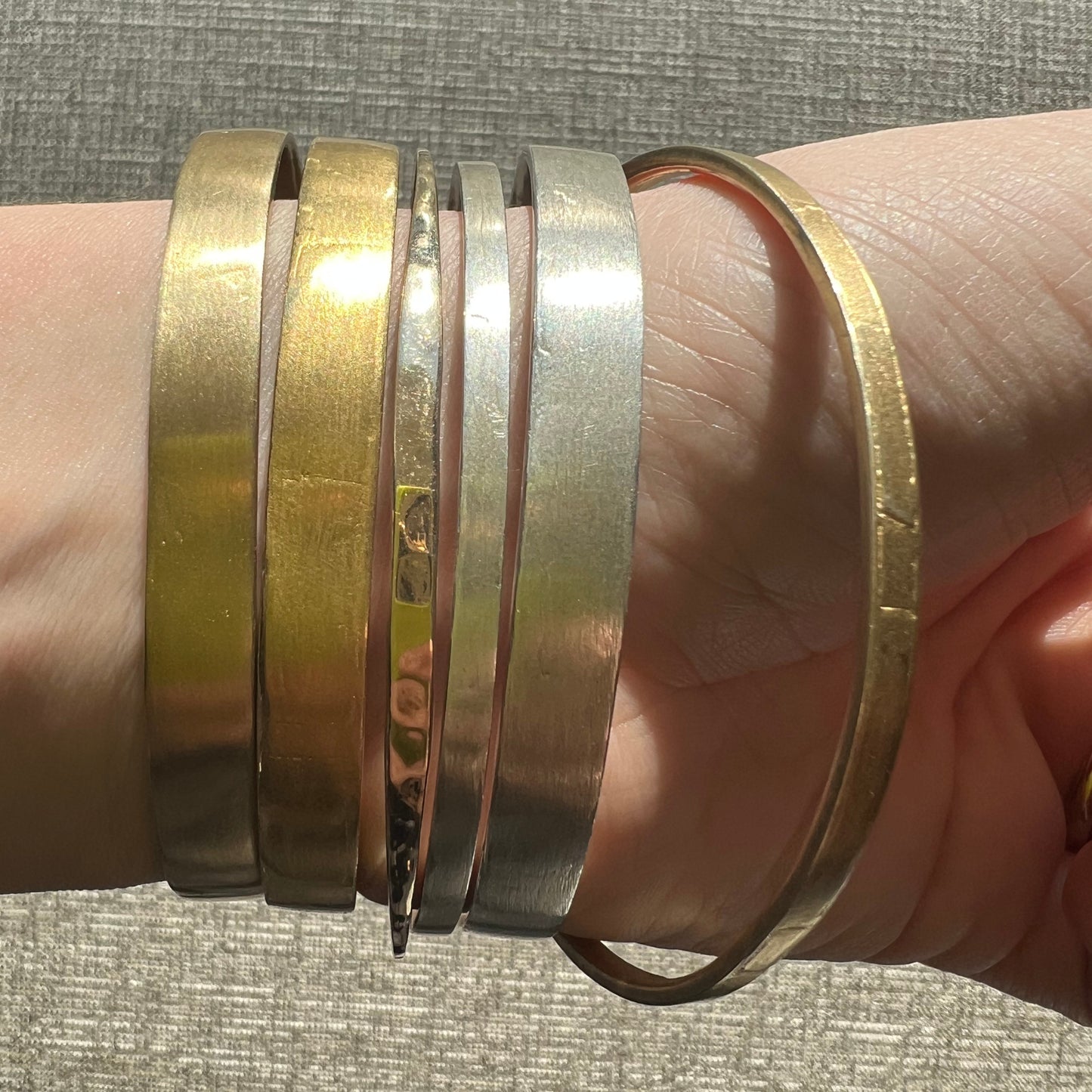 Thick Solid Gold Bangle