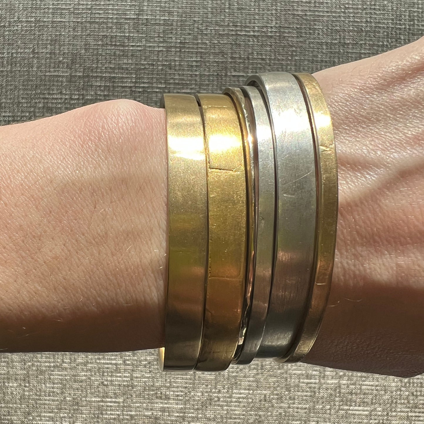 Thick Solid Gold Bangle