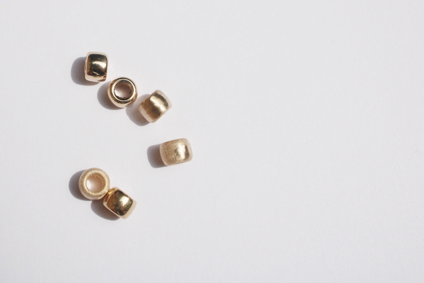 Solid Gold Bead (matte finish)