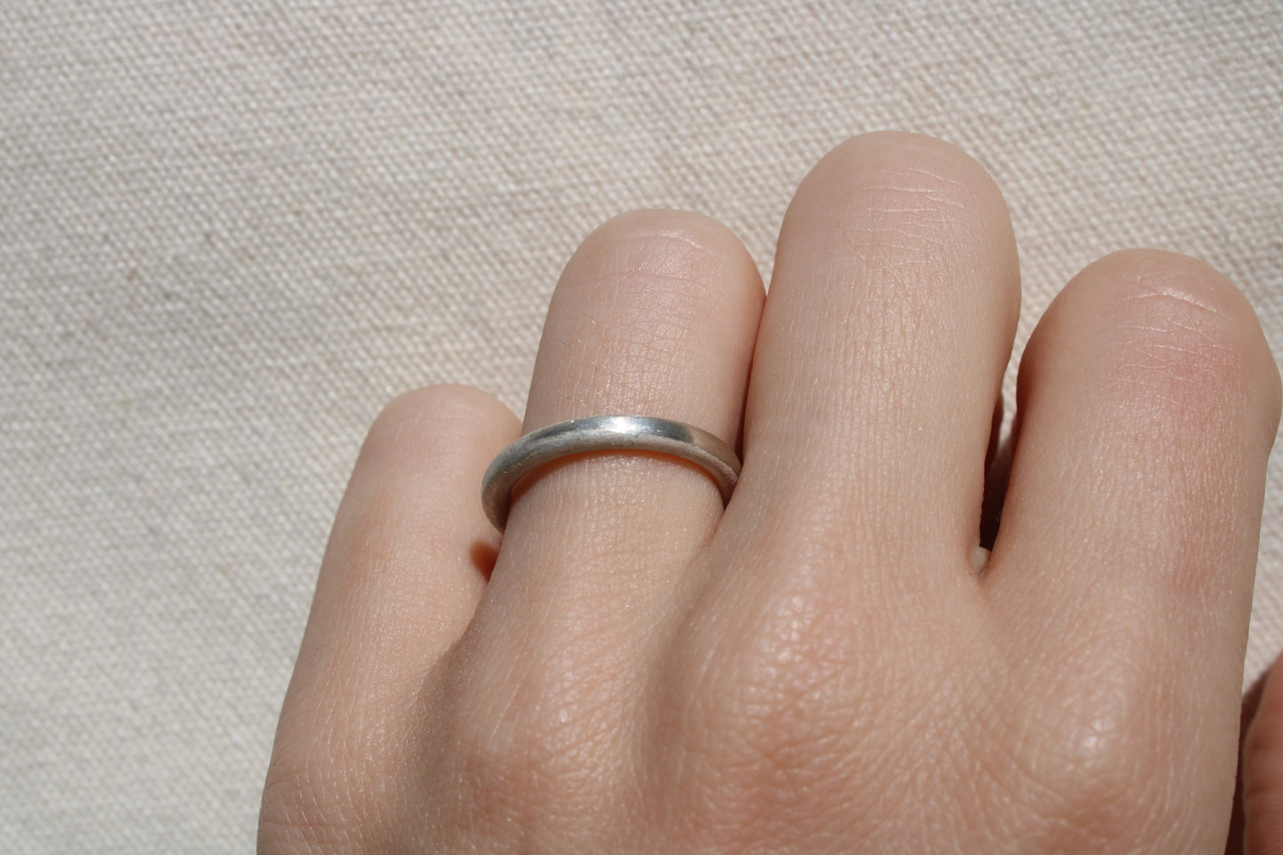 Everyday Full Round Sterling Silver Stacking Ring