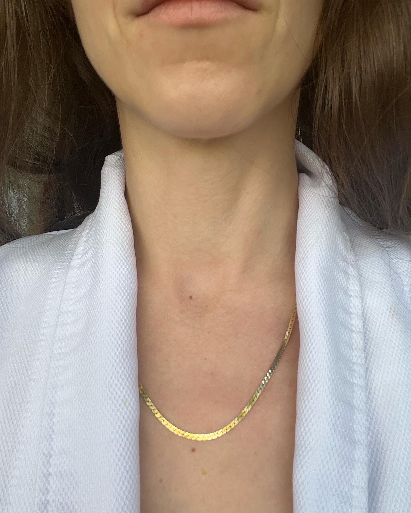 Vintage Yellow Italian Gold Luxuriously Thick Serpentine Chain | Vintage Gold Chain dunia simunovic jewelry