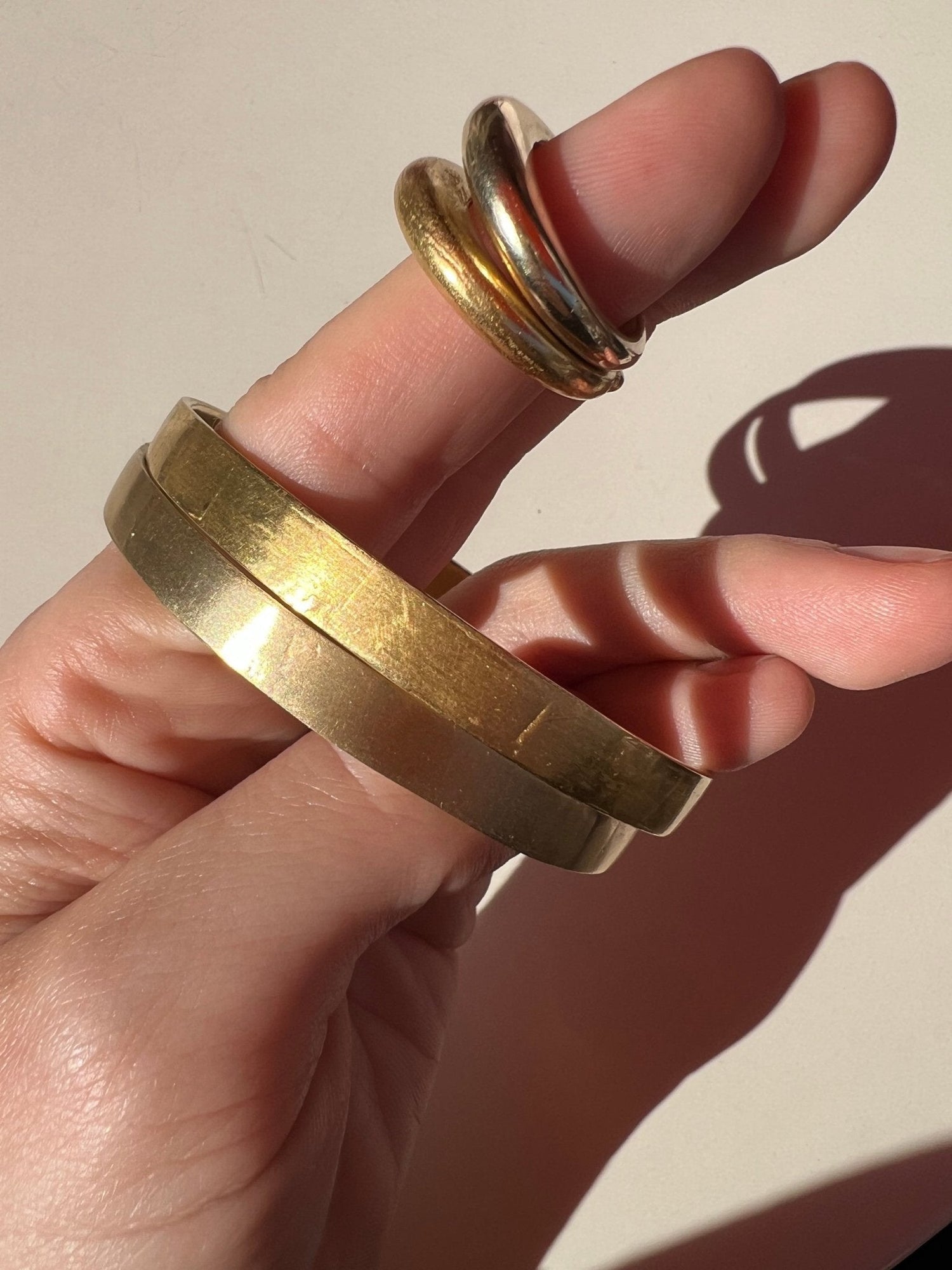 I dreamt of this bangle collection for years before crafting it. I would dream of it while I was traveling, wishing for jewelry that would ground me.