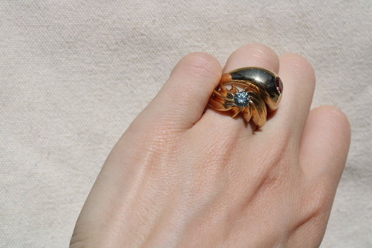 diamonds - dunia jewelry - vintage gold - recycled gold
