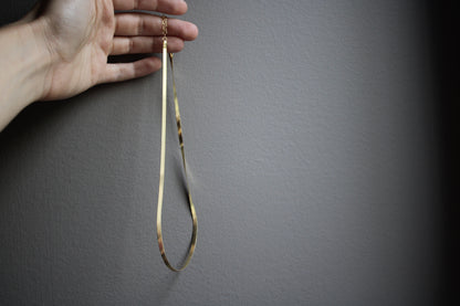 5mm 14k Solid Yellow Gold Herringbone Chain