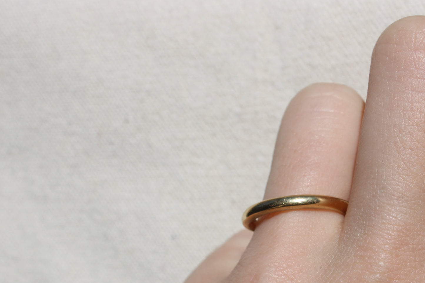 Everyday Full Round Gold Stacking Ring