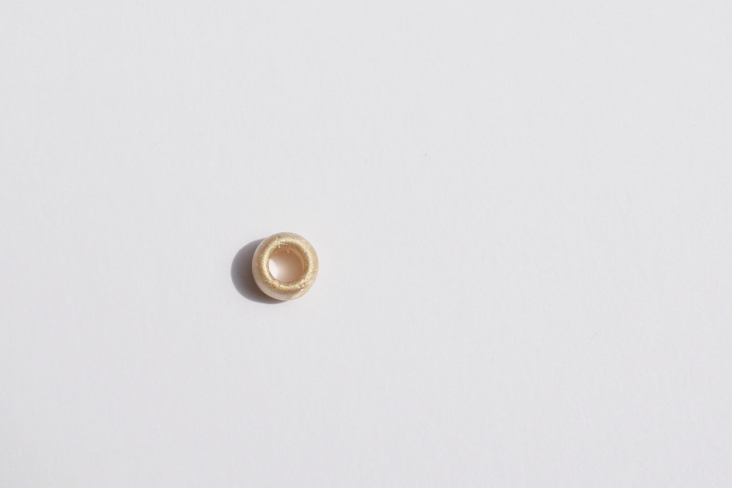 Solid Gold Bead (matte finish)