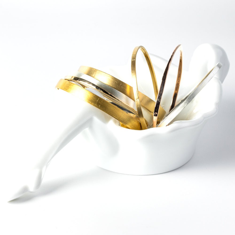 Solid Recycled Silver Bangle dunia simunovic jewelry