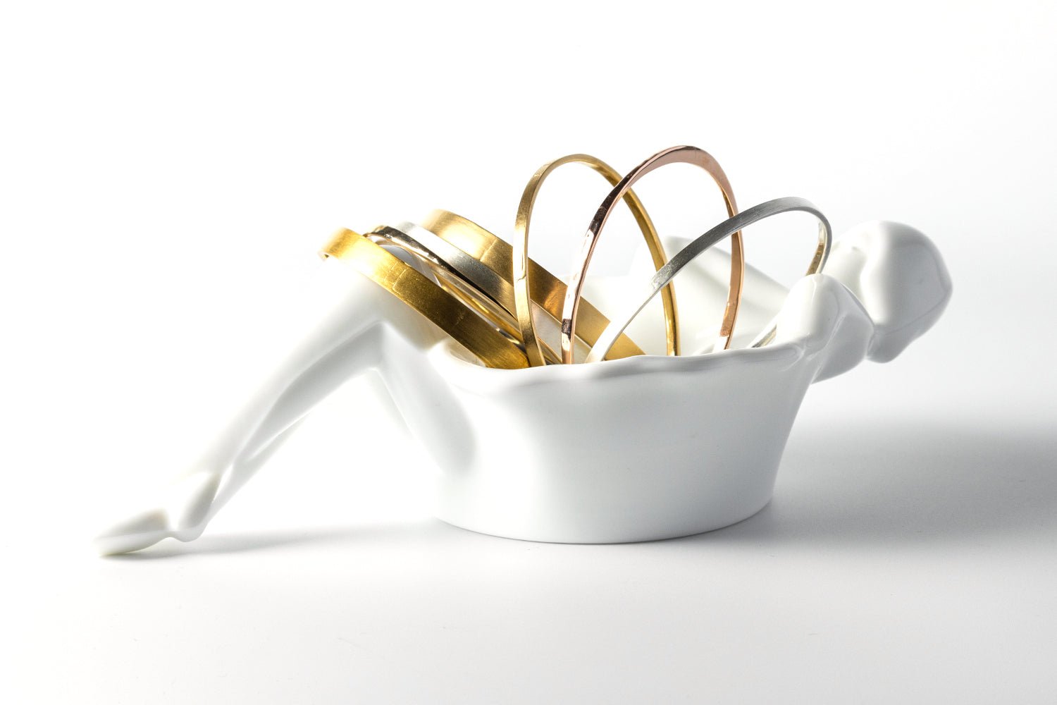 Solid Recycled Silver Bangle dunia simunovic jewelry