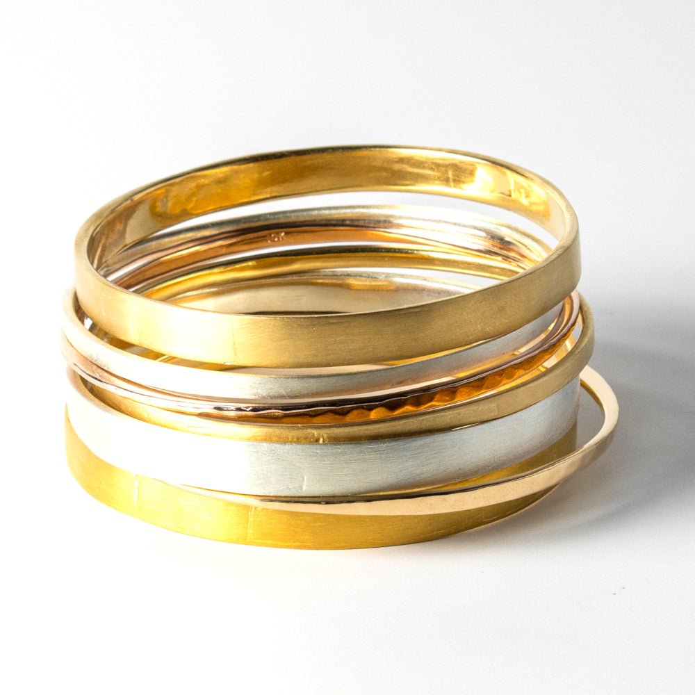 Solid Recycled Silver Bangle dunia simunovic jewelry