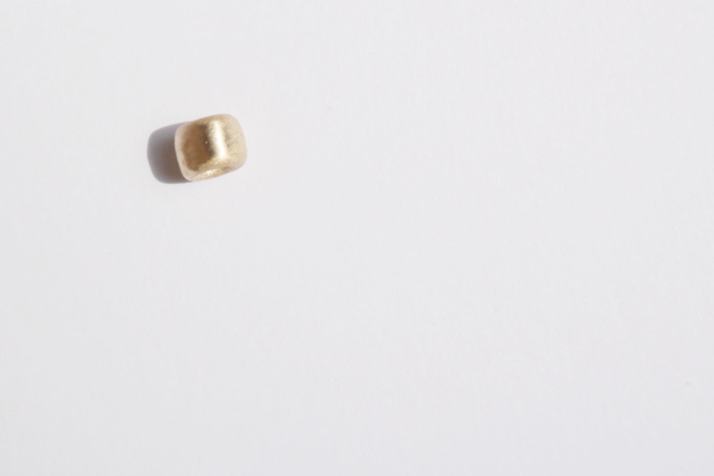 Solid Gold Bead (matte finish)