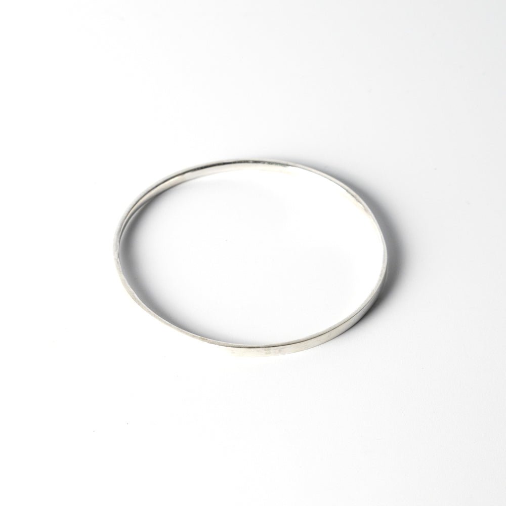 Solid Recycled Silver Bangle dunia simunovic jewelry