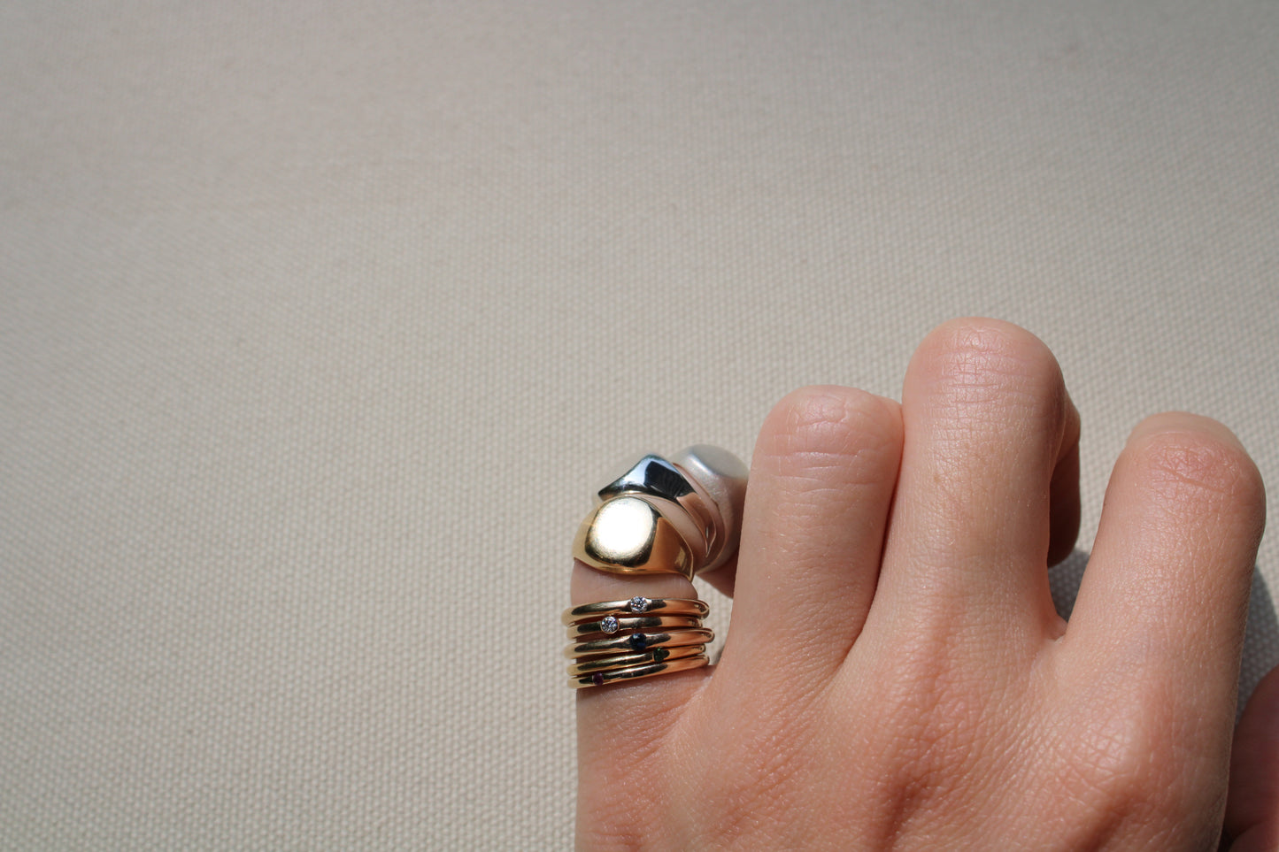 Classic Pinky Signet Ring | Solid Gold Pinky Ring dunia simunovic jewelry