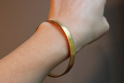 Thick Solid Gold Bangle