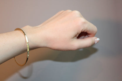 Solid Gold Mobius Everyday Bangle