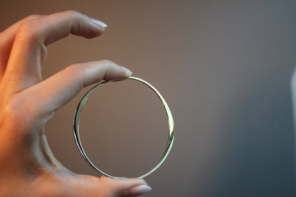 Solid Gold Mobius Everyday Bangle