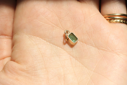 Handset Natural Emerald Pendant dunia simunovic jewelry