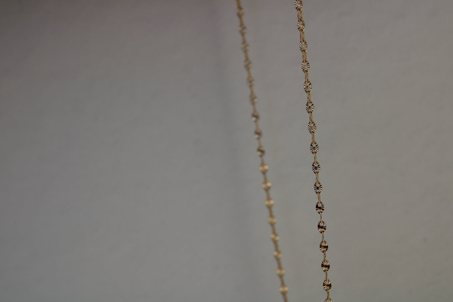 14k Solid Gold Glimmer Chain