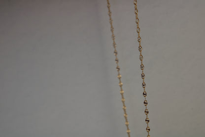 14k Solid Gold Glimmer Chain