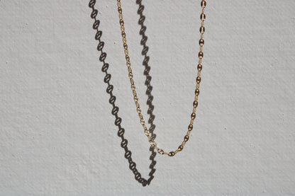 14k Solid Gold Glimmer Chain