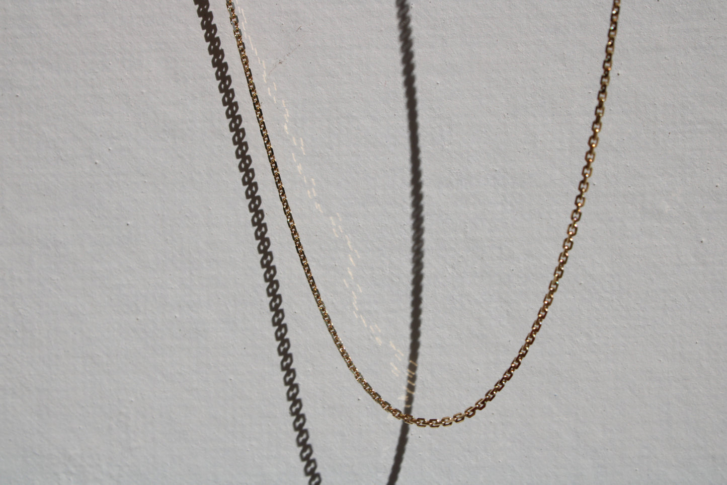 Solid 14k Yellow Gold Vintage Mini Biker Chain