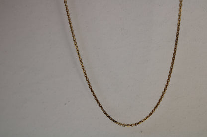 Solid 14k Yellow Gold Vintage Mini Biker Chain
