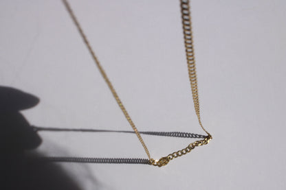 14k Yellow Gold Fancy Curb Link Cuban Chain