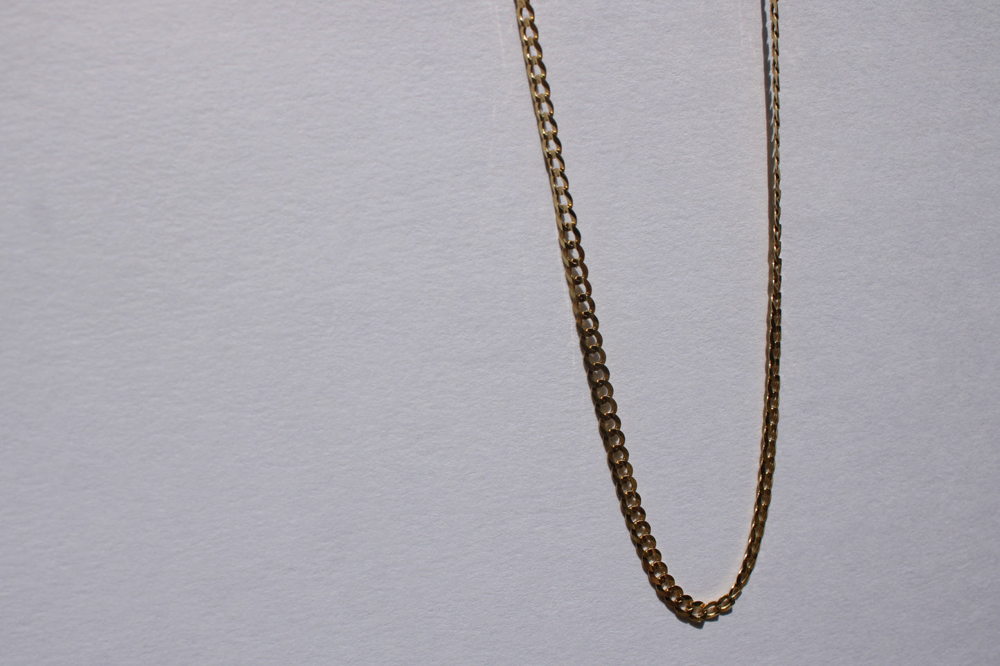 14k Yellow Gold Fancy Curb Link Cuban Chain