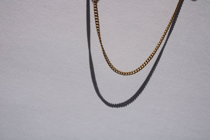 3mm 14k Yellow Gold Cuban Curb Chain