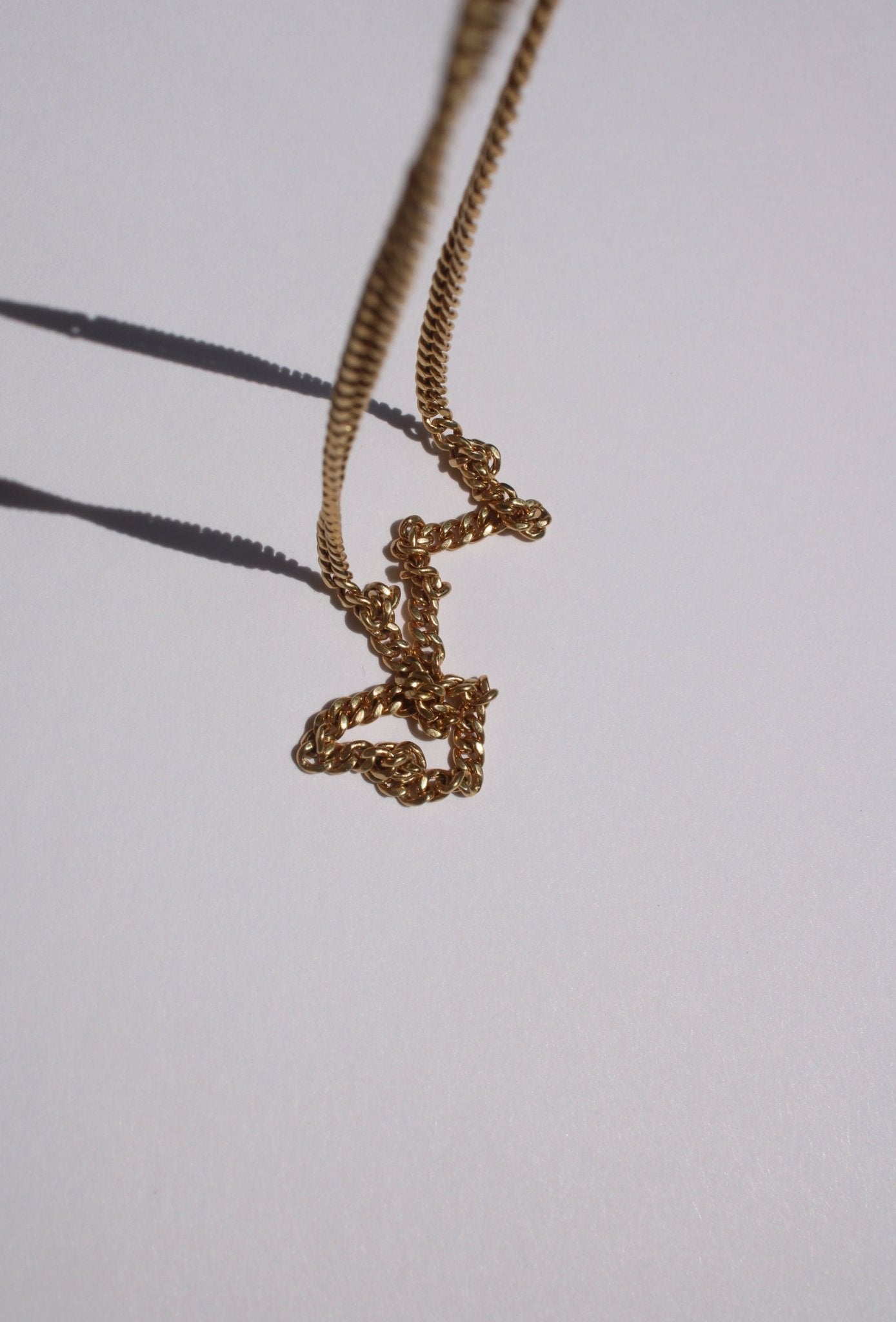3mm 14k Yellow Gold Cuban Curb Chain