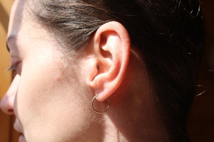 Everyday Infinity Gold Endless Hoops (15mm)