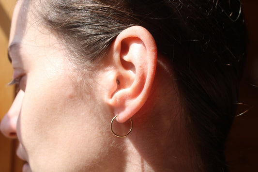 Everyday Infinity Gold Endless Hoops (15mm)