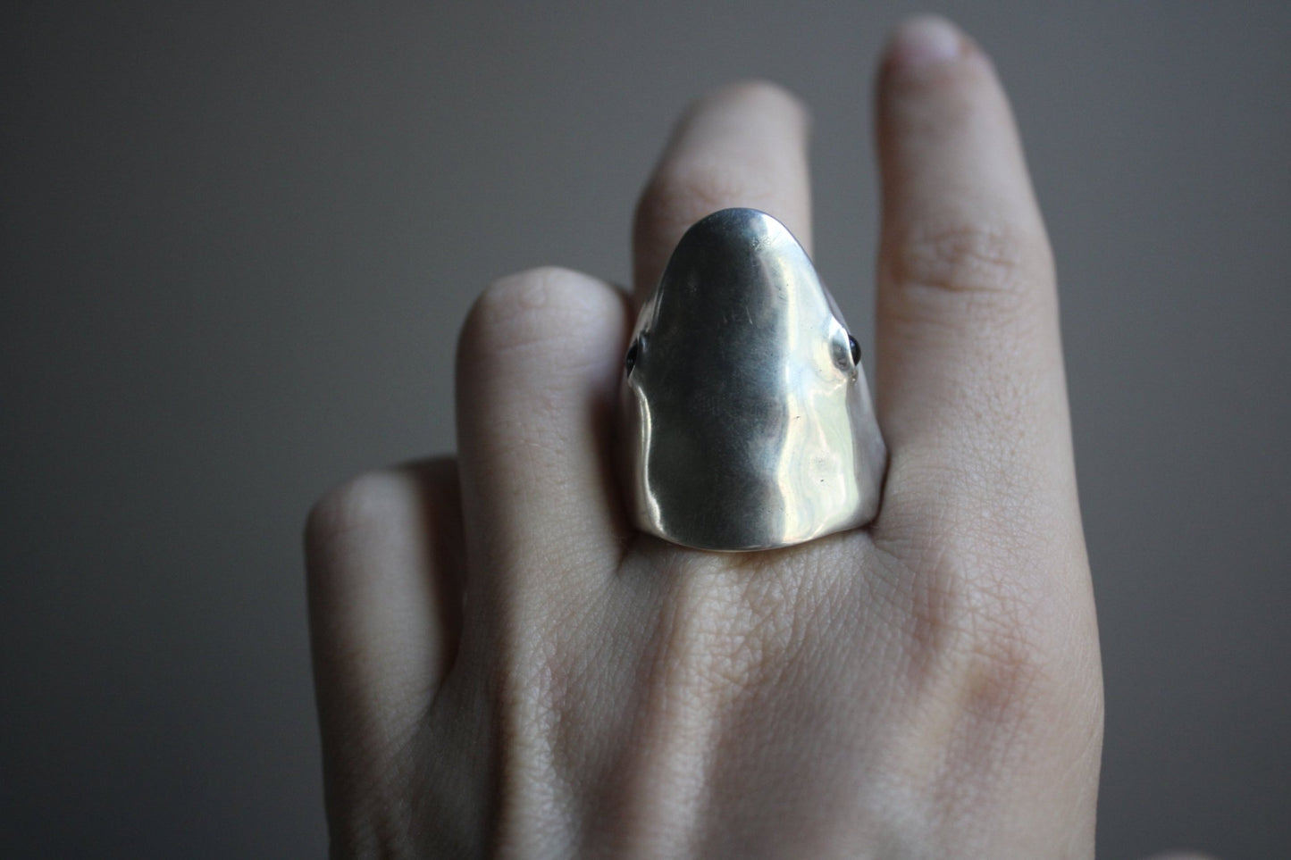 Handcarved Shark Ring for Men