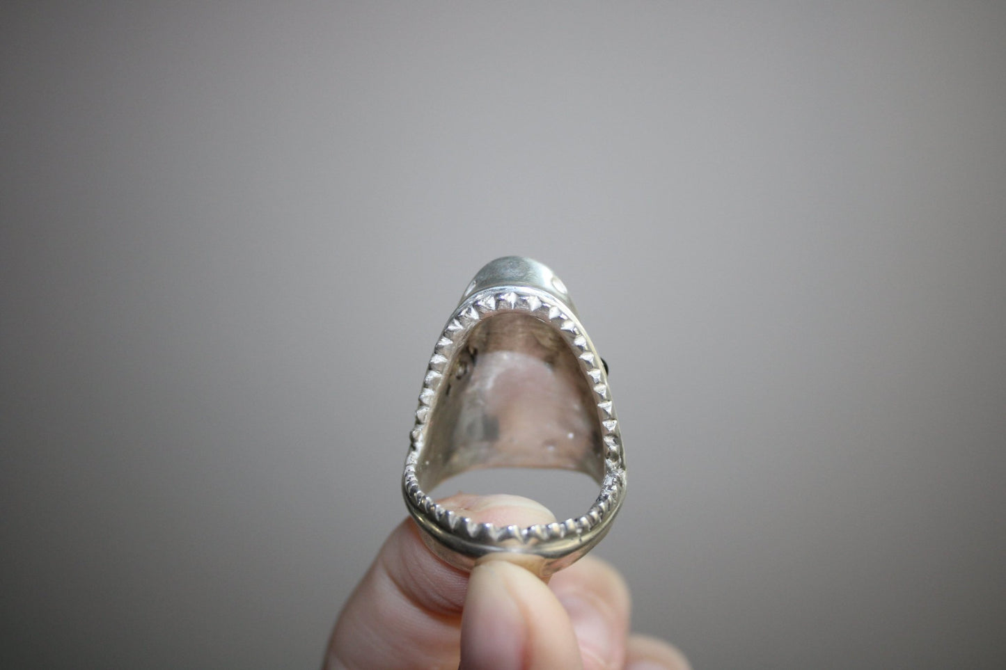 Handcarved Shark Ring for Men