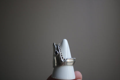 Handcarved Shark Ring for Men