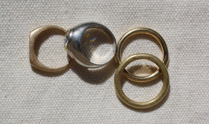 I offer a mix of my original recycled gold charms and ring designs, new gold chains, vintage gold chains, gold hoops and many other treasures in between.