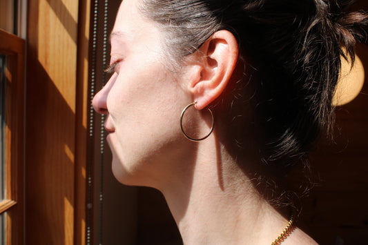 14k 30mm Everyday Gold Hoops (set)