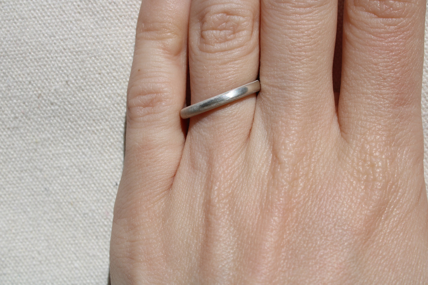 Everyday Full Round Sterling Silver Stacking Ring