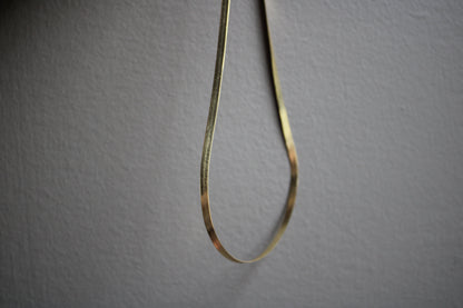 5mm 14k Solid Yellow Gold Herringbone Chain