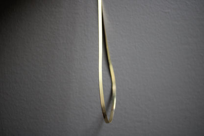 5mm 14k Solid Yellow Gold Herringbone Chain
