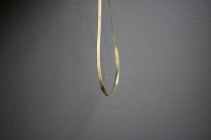 5mm 14k Solid Yellow Gold Herringbone Chain